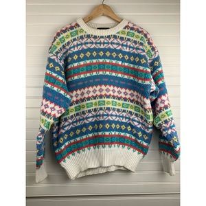 Preswick & Moore Vintage Pastel Grannycore Sweater